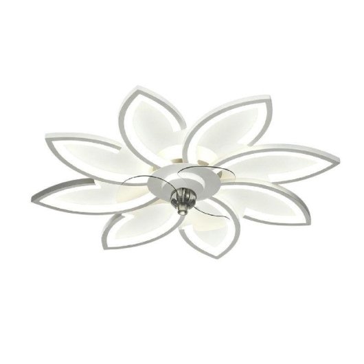 Ventilateur de Plafond avec Lumière Autrucker 90cm 6 Vitesses LED Télécommande App Blanc