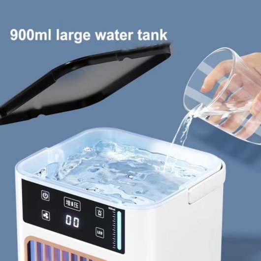 Ventilateur de Table Portable Autrucker Turbo USB Humidificateur Compact