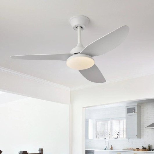 Ventilateur de Plafond avec Lumière Autrucker 40W 100cm 6 Vitesses Télécommande Contrôle Intelligent