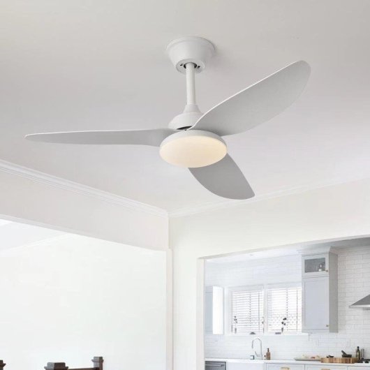Ventilateur de Plafond avec Lumière Autrucker 40W 100cm 6 Vitesses Télécommande Contrôle Intelligent