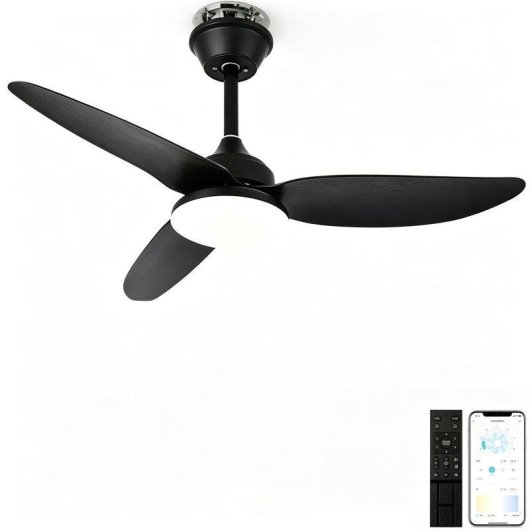 Deckenventilator mit Licht Autrucker 40W 100cm 6 Stufen Fernbedienung