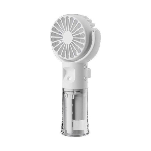 Mini Handventilator Autrucker mit Sprühfunktion 4 Stufen USB-C 25ml Weiß