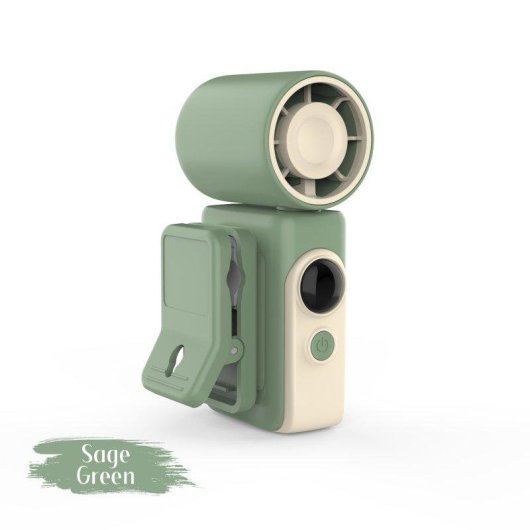 Mini Ventilador Autrucker Portátil 4 Velocidades Batería 2400 mAh con Pinza y Pantalla LED