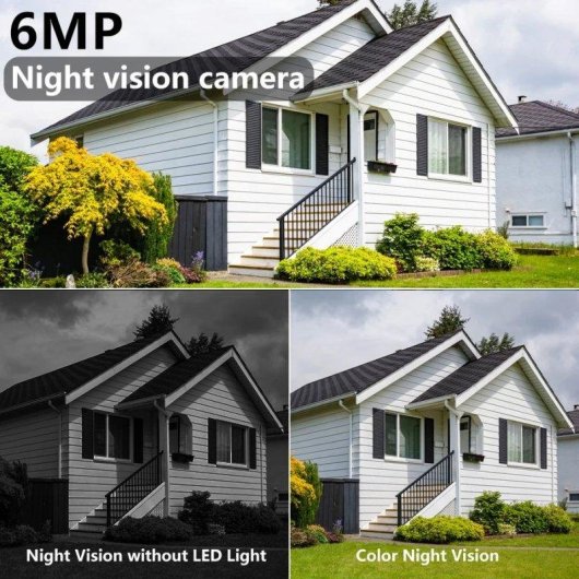 Caméra de surveillance Autrucker 2K Vision Nocturne Extérieure Audio Bidirectionnel Panneau Solaire