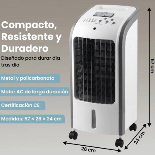 Refroidisseur Evaporatif Portatif Autrucker 4l Telecommande 80W