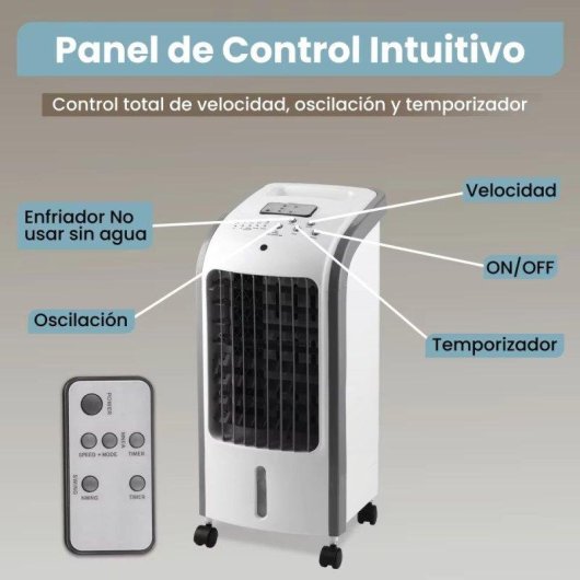 Refroidisseur Evaporatif Portatif Autrucker 4l Telecommande 80W