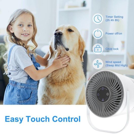 Purificateur d'air portable Autrucker HEPA H13 ion négatif silencieux