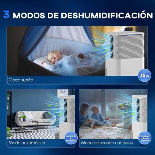 Desumidificador Autrucker 10L/dia Depósito 2L Silencioso