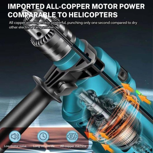 Taladro Percutor Eléctrico Autrucker 1500W 3 en 1