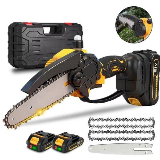 Motosierra Eléctrica Inalámbrica Autrucker 6" Compatible con Makita 18V