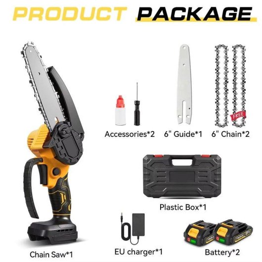 Motosierra Eléctrica Inalámbrica Autrucker 6" Compatible con Makita 18V