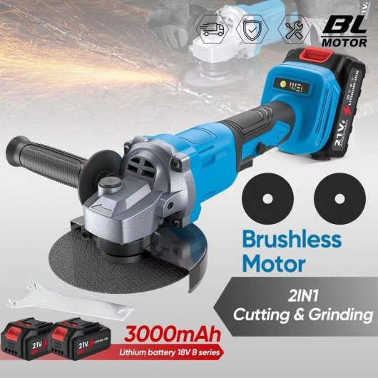 Smerigliatrice angolare Autrucker 21V 125mm 3 velocita 1000W