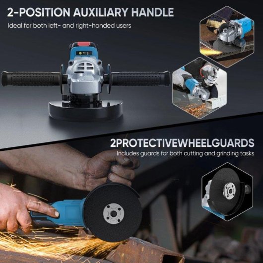 Smerigliatrice angolare Autrucker 21V 125mm 3 velocita 1000W