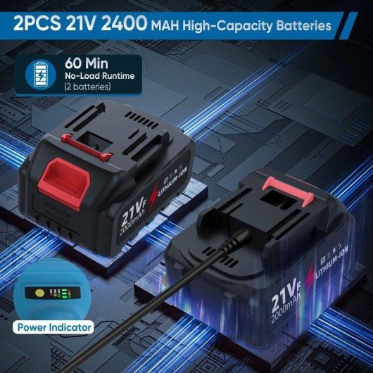 Smerigliatrice angolare Autrucker 21V 125mm 3 velocita 1000W