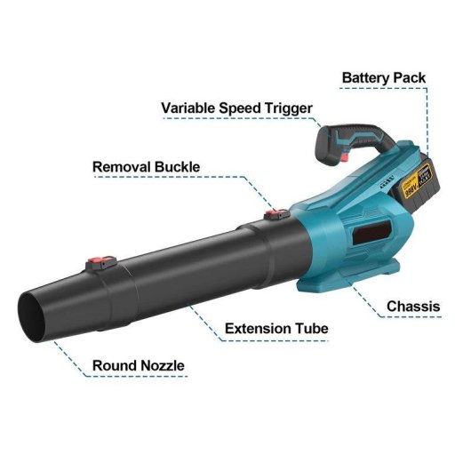 Soprador de folhas sem escovas Autrucker 20000 rpm Makita 18V