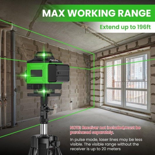 Livello Laser 4D Autrucker 16 Linee Verdi 360 Auto Livellante con Treppiede