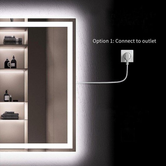 Espelho Autrucker LED Maquilhagem Regulavel Controlo Tactil Anti Embaçante