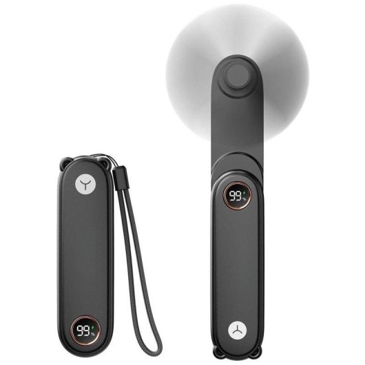 Mini Ventilador Portátil de Mano Autrucker Plegable Recargable Silencioso con Linterna