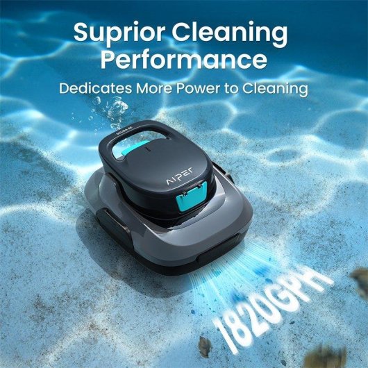 Robot Limpiador de Piscina Autrucker Recargable 80m² 3h