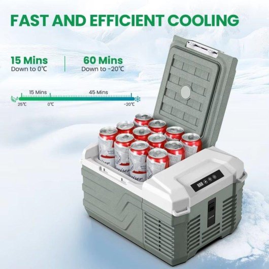 Refrigerador Portatil Autrucker 9L - 12/24V e 100-240V