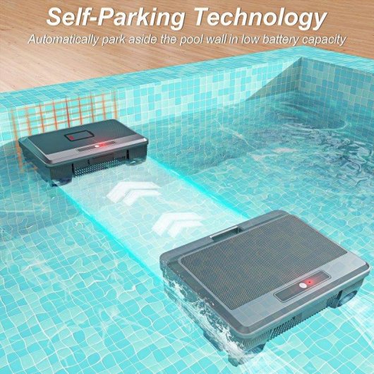 Limpiador Robótico Piscina Solar Autrucker Carga Dual Mando Obstáculos Ultrasonido