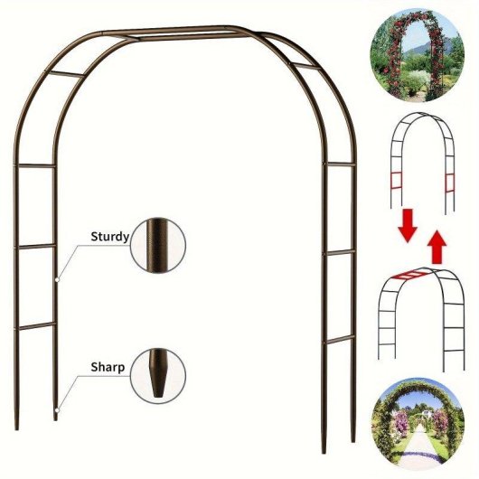 Arco da Giardino Autrucker 100 Pollici Acciaio Stile Gotico