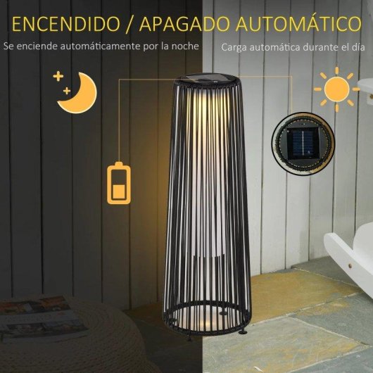 Lampada solare da suolo Autrucker Osier Impermeabile