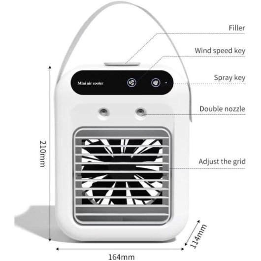 Climatizador Evaporativo Portatil Autrucker Branco