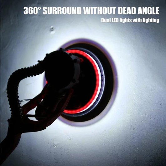 Lijadora de Pared Autrucker 225mm 1300W 6 Velocidades Autoaspiración LED Telescópica