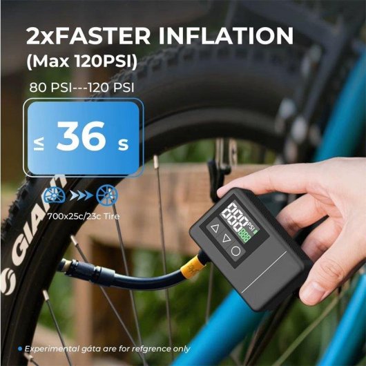 Bomba Aire Eléctrica Autrucker 120 PSI Pantalla LCD USB-C