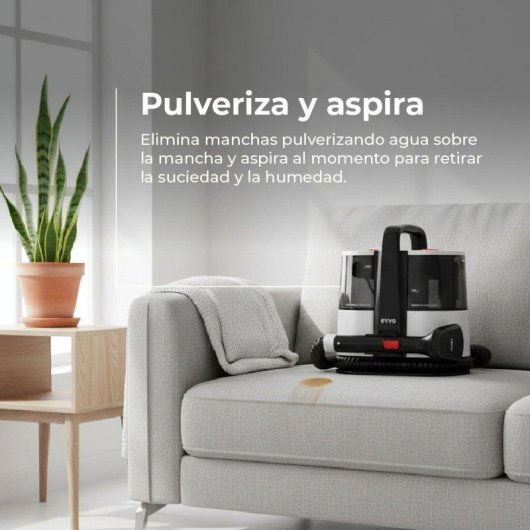 Aspiradora de Tapicerías Evvo Home EVVO AM65 600W Doble Depósito Accesorios XXL