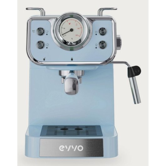 Cafetera Espresso Evvo Intensa Retro 1,5 L 15 Bares con doble salida y vaporizador