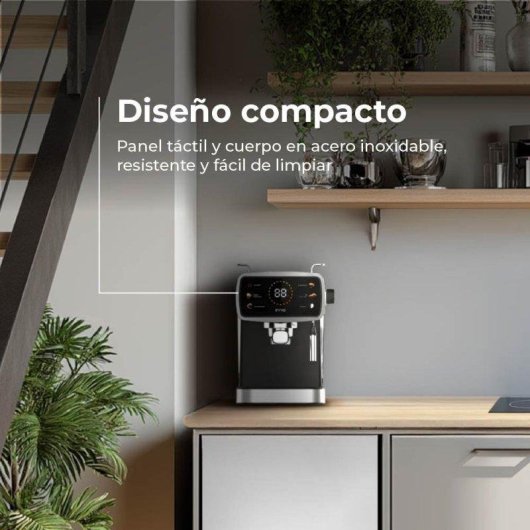 Cafetera espresso Evvo Intensa 30S 1,5 L 20 bares doble salida táctil