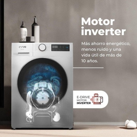 Waschmaschine Evvo Nature 12 Frontlader 12 kg 1350 rpm Klasse A Inox