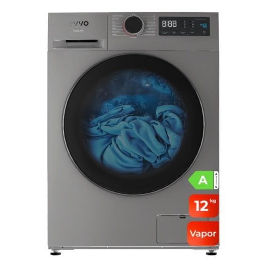 Waschmaschine Evvo Nature 12 Frontlader 12 kg 1350 rpm Klasse A Inox