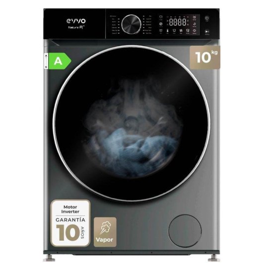Máquina de Lavar Roupa Evvo Nature R10x 10 Kg 1400rpm Classe A Inox
