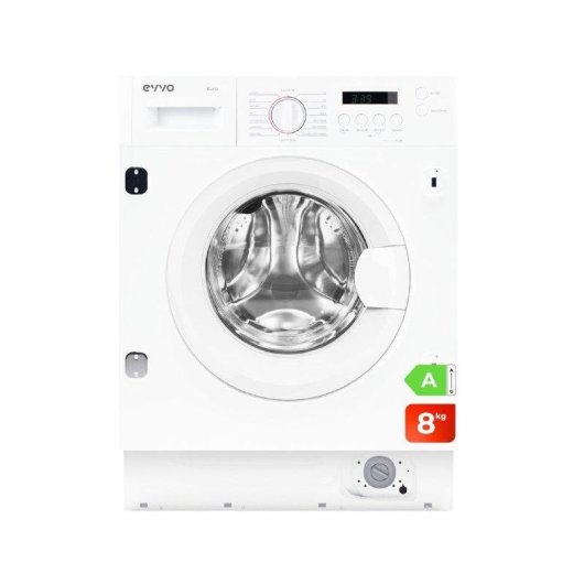 Lavadora Evvo Aura 8 Carga Frontal 8 Kg 1350 rpm A Blanca Integrable Motor Inverter
