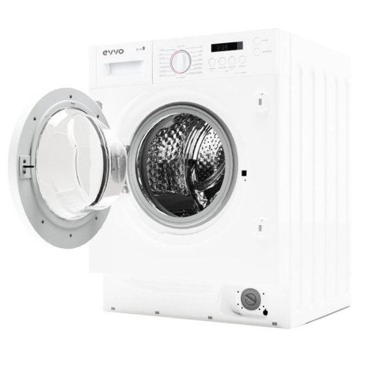 Lavadora Evvo Aura 8 Carga Frontal 8 Kg 1350 rpm A Blanca Integrable Motor Inverter