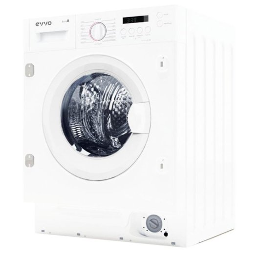 Lavadora Evvo Aura 8 Carga Frontal 8 Kg 1350 rpm A Blanca Integrable Motor Inverter