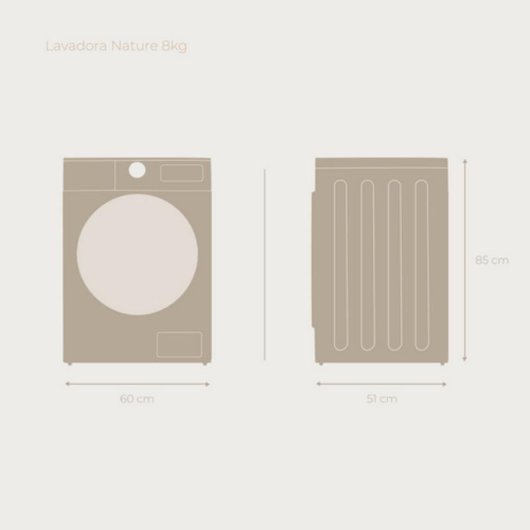 Lavadora Evvo Home Nature Carga Frontal 10 Kg 1400 rpm A Blanca Motor Inverter