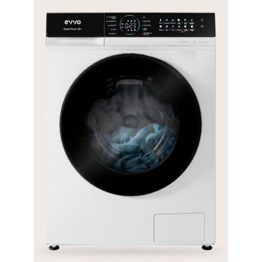 Lavadora Evvo Supernova U12 Carga Frontal 12 kg 1350 rpm A Blanca con filtro microplásticos