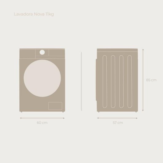 Lavadora Evvo Home Nova 11 kg Carga Frontal 1400 rpm A Blanca con Vapor y Smart Load