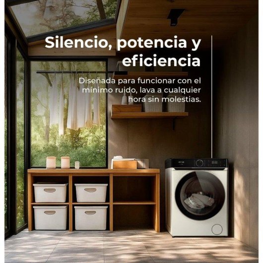 Lavadora Evvo Nova Q12 Carga Frontal 12 Kg 1400 rpm A Blanca Steam Wash
