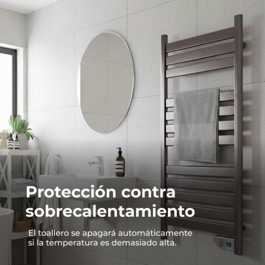 Toallero Eléctrico Evvo C500 450W 6 Barras Protección IPX4 Temporizador