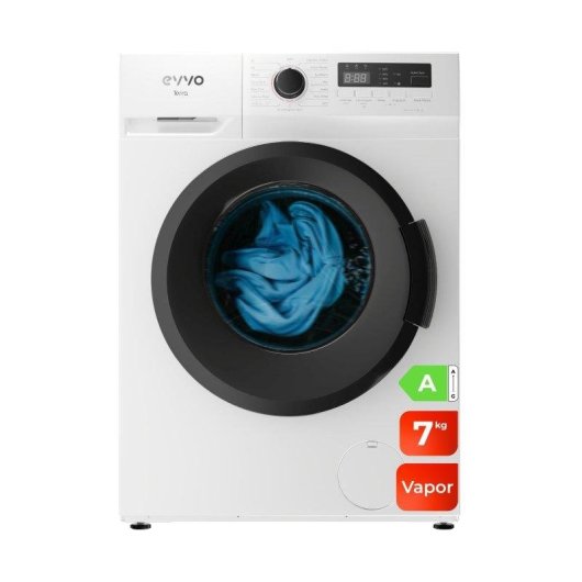 Lavadora Evvo Terra Carga Frontal 7 Kg 1200 rpm A Blanca con Motor Inverter