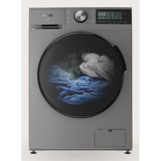 Lavadora Evvo Home Nova 11 kg Carga Frontal 1400 rpm A Acero inoxidable Smart Load