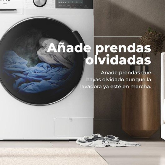 Lavadora Evvo Nova Carga Frontal 9 Kg 1350 rpm A Blanca Motor Inverter