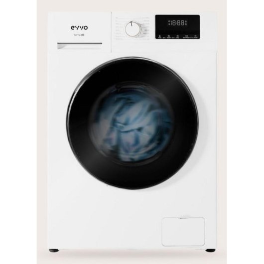 Lavadora Evvo Terra N8 Carga Frontal 8 kg 1400 rpm A Blanca 16 programas