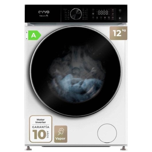 Lavadora Evvo Nature R12 Carga Frontal 12 Kg 1400 rpm A Blanca Motor Inverter