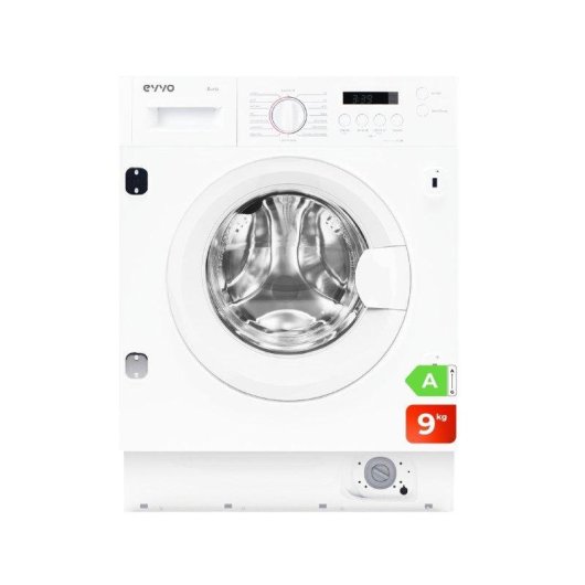 Lavadora Evvo Aura i9 Carga Frontal 9 Kg 1350 rpm A Blanca Integrable